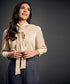 Neck Tie Long Sleeve Detailed Top